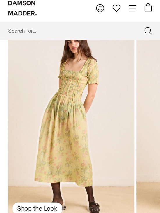 Damson Madder Raphaela Floral Midi Dress